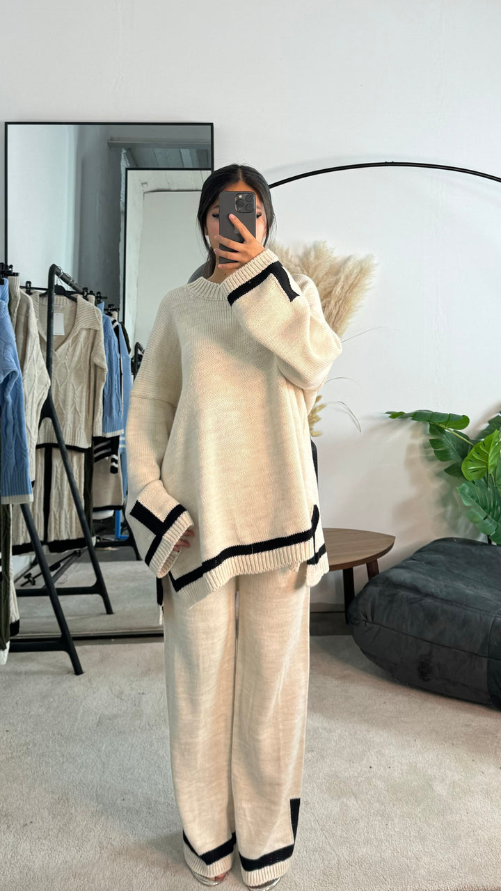 Noimie - Contrast Hem Lounge Set