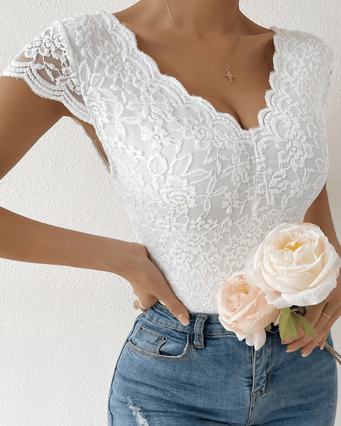 Nivori | Lace V-Hals Body