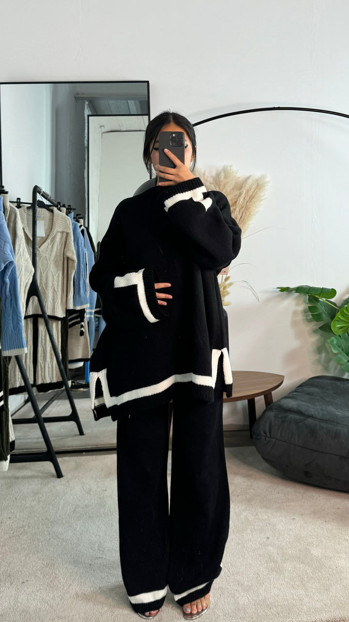 Noimie - Contrast Hem Lounge Set