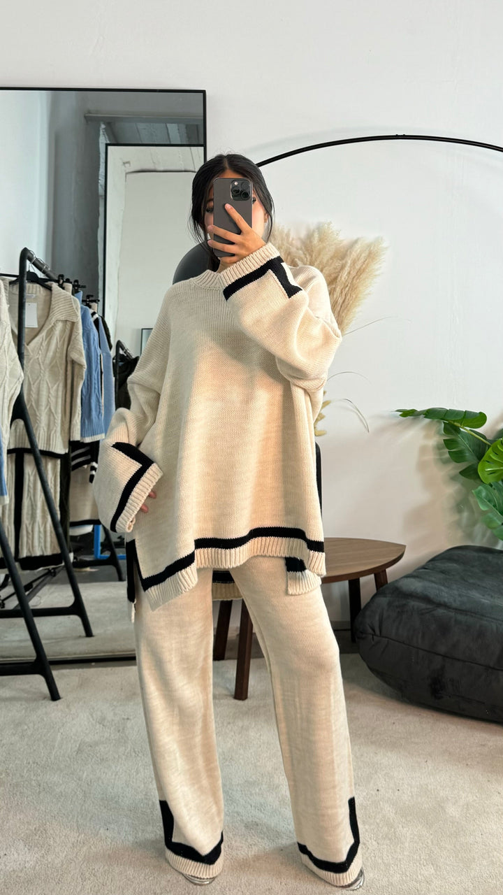 Noimie - Contrast Hem Lounge Set