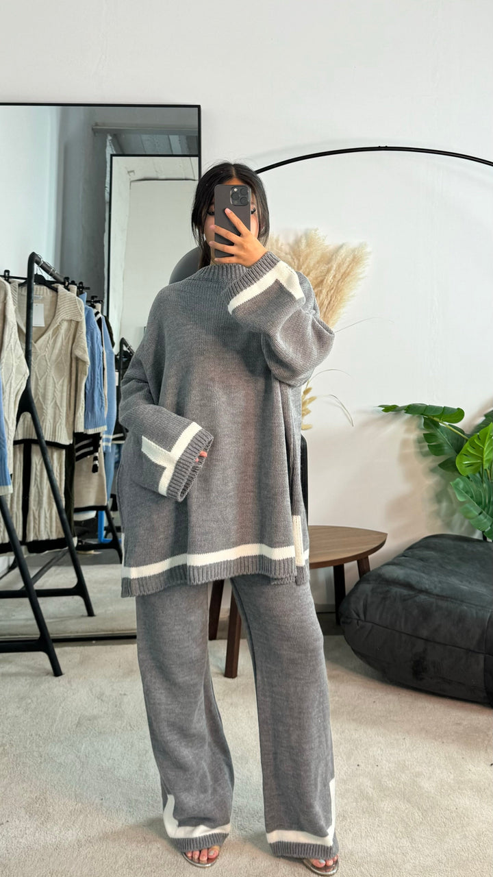 Noimie - Contrast Hem Lounge Set
