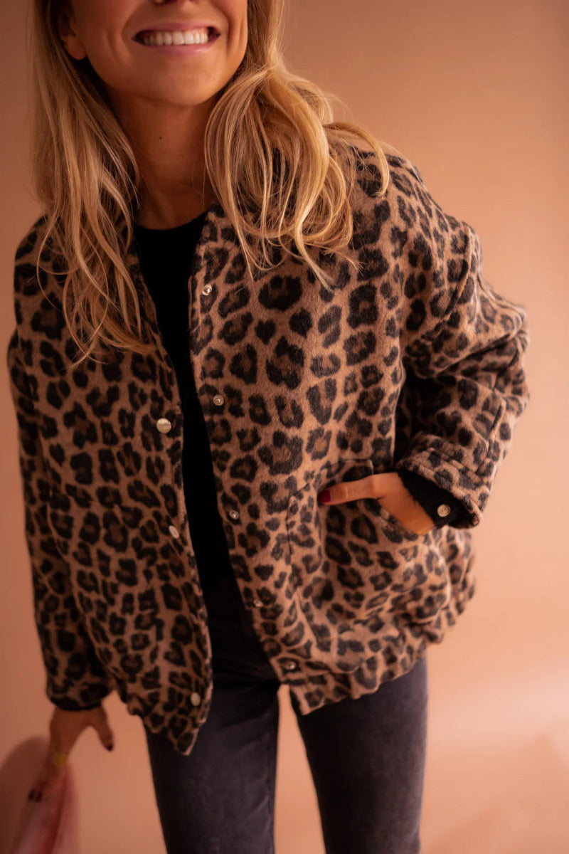 The leopard bomber jacket