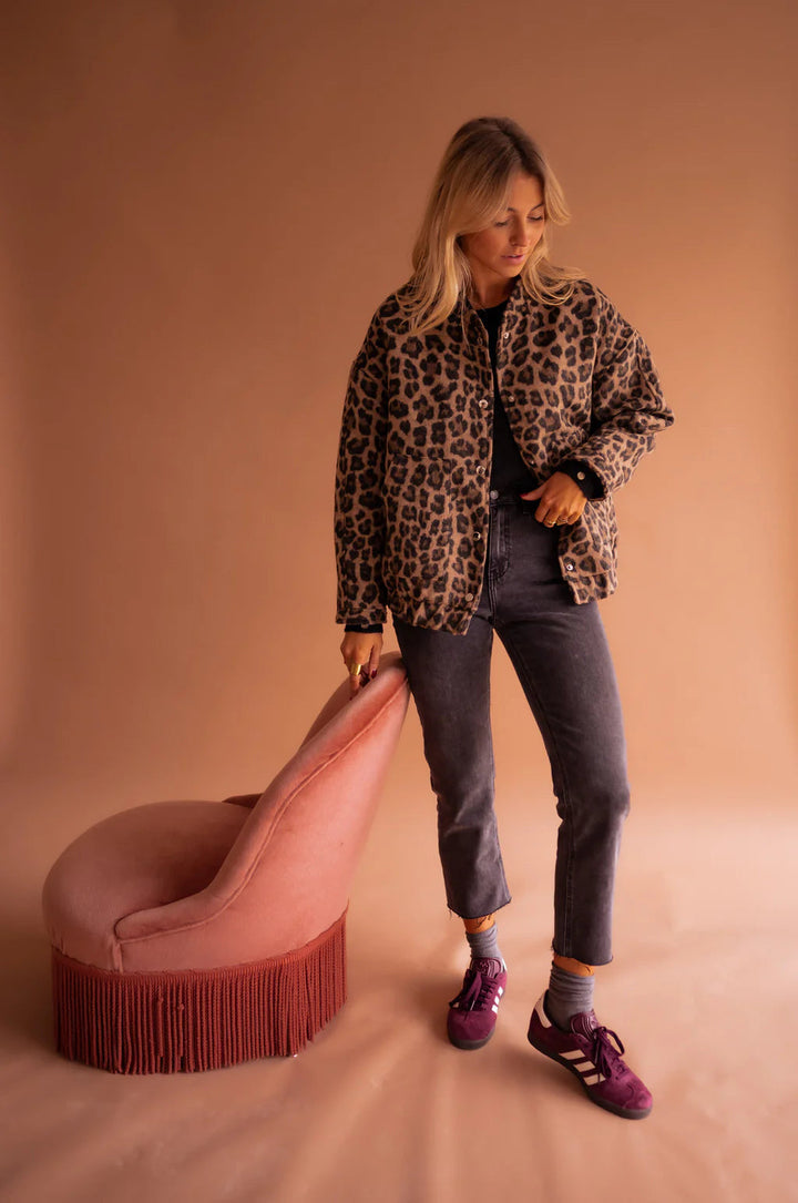The leopard bomber jacket