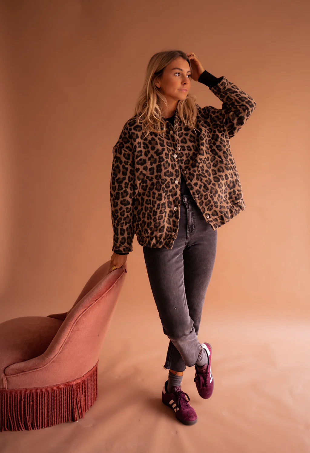 The leopard bomber jacket