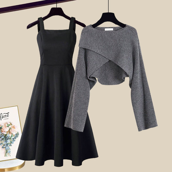 Monica - Elegant knitted dress set
