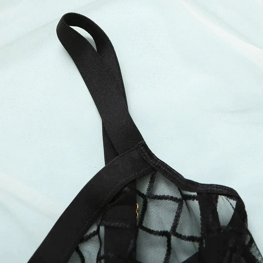 Macy - Chain Accent Bodysuit Lingerie
