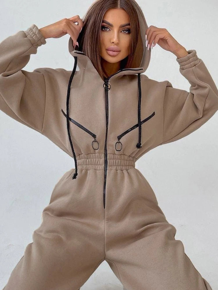Female Winter Casual Jumpsuit
