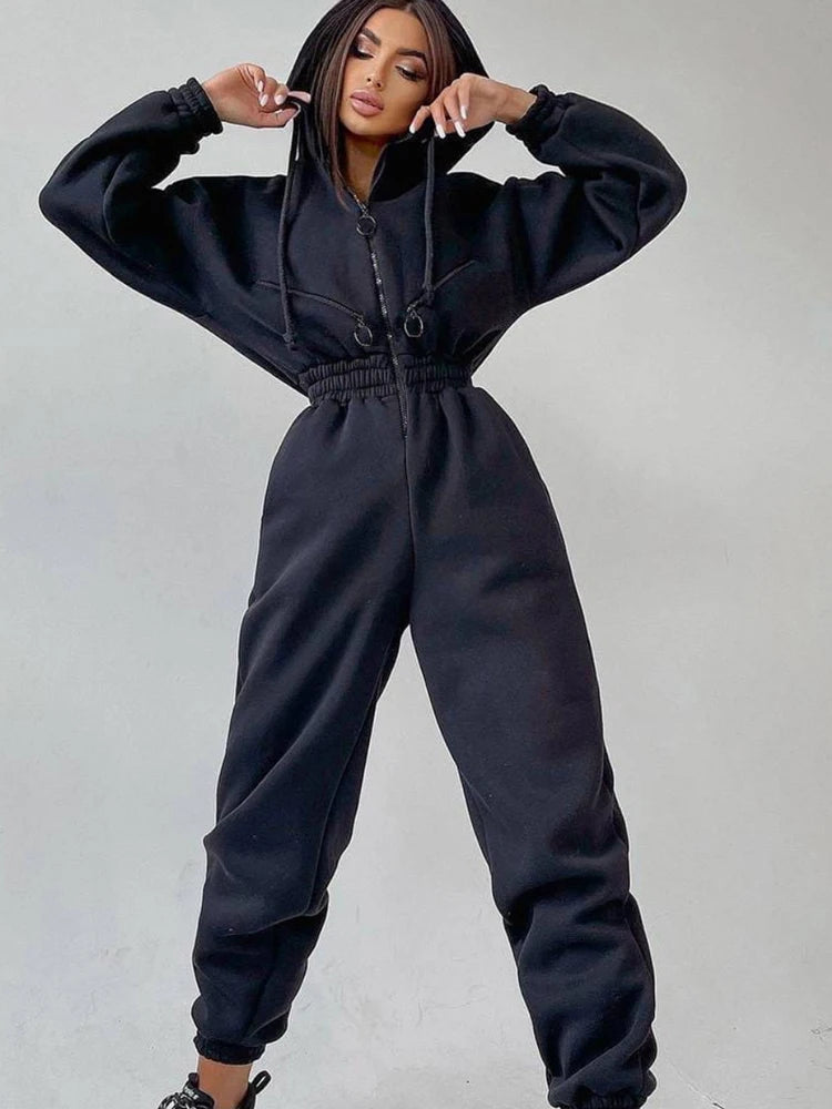 Female Winter Casual Jumpsuit