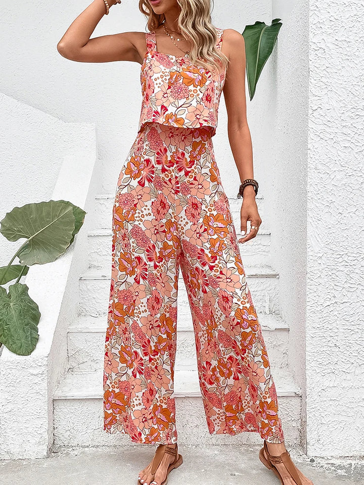 Halter Beach Long Jumpsuits
