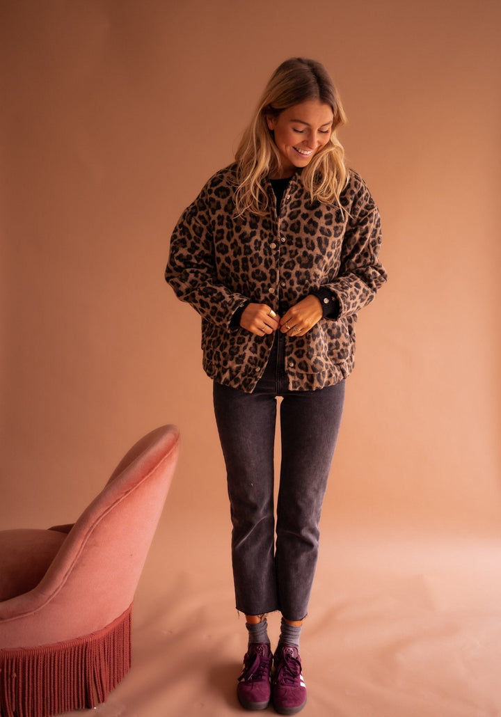 The leopard bomber jacket