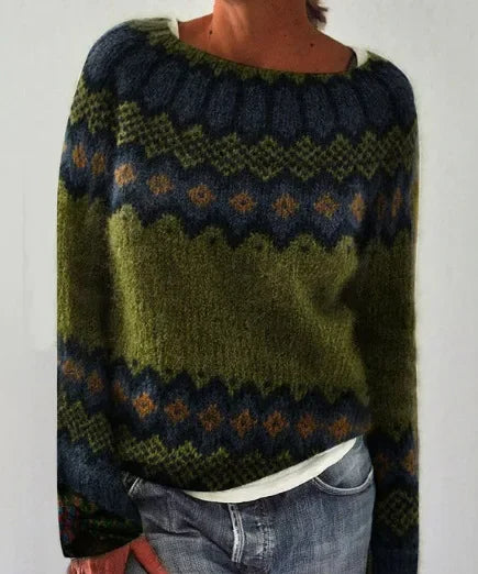 Izzel - Cozy Fair Isle Sweater